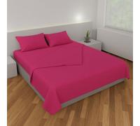 Leonardo Home - completo piazza e mezza da Letto in cotone - compreso nel completo 1 lenzuolo - 1 federa per cuscino standard - 1 sotto con angoli