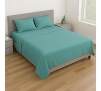 Leonardo Home - completo piazza e mezza da Letto in cotone - compreso nel completo 1 lenzuolo - 1 federa per cuscino standard - 1 sotto con angoli