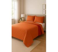Leonardo home - Copriletto piazza e mezza primavera-estate tinta unita double face 100% poliestere e 100% MADE IN ITALY