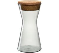 LEONARDO HOME FORMA X Barattolo • 1 pezzo • Barattolo con coperchio in sughero • Contenitore ermetico • Elegante • Contenitore con apertura ampia • Aspetto elegante • Altezza 22 cm • Grigio • 055233