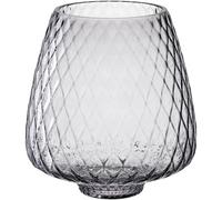 LEONARDO HOME Giulia Portacandela antivento • 1 pezzo • in vetro strutturato • lanterna decorativa • illuminazione suggestiva • soggiorno e sala da pranzo • elegante • aspetto moderno • altezza 20 cm