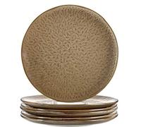 LEONARDO HOME Matera 018537 - Set di 6 piatti, in ceramica, colore: Beige