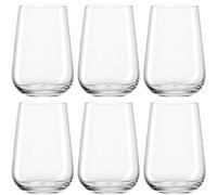 LEONARDO HOME Paladino 066312 - Set di 6 bicchieri per acqua lavabile in lavastoviglie, in vetro, 370 ml