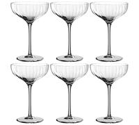 LEONARDO HOME Poesia 022385 - Ciotola per champagne da 260 ml, 6 pezzi, colore: Grigio