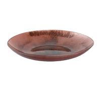 LEONARDO HOME Poesia 050638 - Ciotola decorativa in vetro con superficie luccicante, realizzata a mano, altezza 7,5 cm, diametro 50 cm, colore rosa