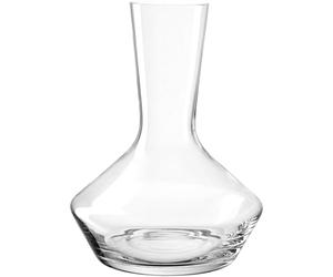 LEONARDO HOME PUCCINI 069524 - Decanter per vino in vetro, forma panciata, brocca per vino rosso, design semplice, elegante decanter in vetro, altezza 24 cm, trasparente