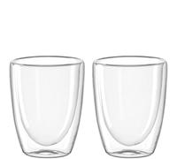 LEONARDO HOME Set di 2 bicchieri da parete Duo, 300 ml, 053060, in vetro, 300 ml