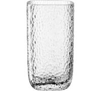 Leonardo Home Vaso Martello • 1 pezzo • Vaso in vetro con superficie strutturata • Design moderno con eleganza senza tempo • Vaso per fiori trasparente • Ideale per bouquet • Altezza 19 cm