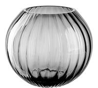 LEONARDO HOME Vaso Poesia 038941-Vaso sferico 17,5 cm, Colore, Vetro, Grigio (Grigio Marl)