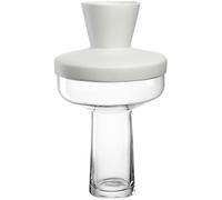 LEONARDO HOME Vaso Riva • 1 pezzo • Vaso in vetro per composizioni floreali creative • Diametro 6,6 cm • Elegante vaso di fiori in ceramica e vetro • Design moderno per la zona giorno • Altezza 36 cm