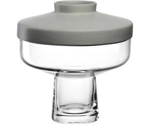 LEONARDO HOME Vaso Riva • 1 pezzo • Vaso in vetro per composizioni floreali creative • Diametro 7,5 cm • Elegante vaso di fiori in ceramica e vetro • Design moderno per la zona giorno • Altezza 21,5