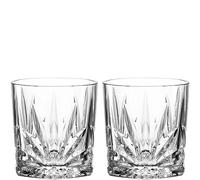 Leonardo Il Mondo Old Fashioned Whiskey 077481 - Set di 2 bicchieri da whisky con effetto sfaccettato, lavorazione di alta qualità, 220 ml, lavabili in lavastoviglie, 2 bicchieri da whisky trasparenti