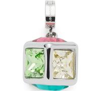 Leonardo Jewels Ciondolo Clip&Mix Cubo, ciondolo a forma di cubo in acciaio inox a forma di cubo con 6 lati diversi colori, regalo per le donne 023621, Eine Größe, Acciaio inossidabile, Nessuna pietra