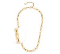 Leonardo Jewels Collana Opfea da donna in acciaio inox color oro con chiusura a moschettone, lunghezza 45 cm, 024279, 45 cm, Acciaio inossidabile, Nessuna pietra preziosa