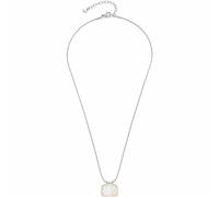 Leonardo Jewels Pirella 023203 - Collana da donna in acciaio INOX con ciondolo in madreperla, adatta per incisione, lunghezza 45-50 cm, idea regalo per donne, 45, Acciaio inossidabile, Nessuna pietra