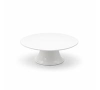 LEONARDO LUXURY HOME DESIGN Alzata per Torta Dolci Porcellana con Campana in Vetro Diverse Dimensioni Decorazione Frutta Dessert Eventi Buffet (24,5cm Senza Cupola)