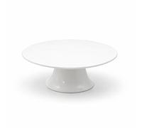 Leonardo Luxury Home Design Alzata Porcellana 30 x 9 H cm Piatto Porta Torta Elegante con Base Ideale Dolci Dessert Eventi Buffet Idea Regalo (Senza Cupola)