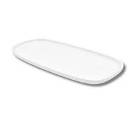 LEONARDO LUXURY HOME DESIGN Piatto Ovale da Portata Porcellana Bianca 31x17,5x2,5H cm Primi Secondi Pesce Carne Design Elegante per Tavola Ristorante Idea Regalo