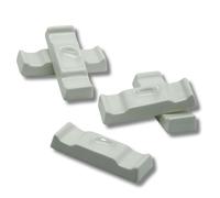 Leonardo Luxury Home Design Set 6 Pezzi Poggia Posate Porcellana Servizio Elegante Finitura Liscia e Raffinata Adatto a Lavastoviglie (Rettangolari)