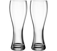 LEONARDO Maxima - Set di 2 bicchieri da birra con lavorazione di alta qualità, 500 ml, lavabili in lavastoviglie, 2 bicchieri di grano trasparenti