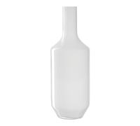 Leonardo Milano 041647 - Vaso per fiori in vetro colorato bianco, realizzato a mano, design moderno, altezza: 39 cm