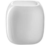 Leonardo Milano 041650 - Vaso per fiori in vetro colorato bianco, realizzato a mano, design moderno, piccolo vaso, altezza: 9,3 cm