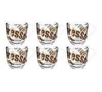 Leonardo Napoli 024234 - Set di 6 tazzine da caffè per espresso, lavabili in lavastoviglie, piccole tazze da caffè, adatte al microonde, 80 ml