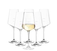 Leonardo Puccini - Bicchieri da vino bianco Gastro-Edition con ausilio per versare, 0,1 l / 0,2 l, bicchieri professionali per gastronomia, hotel e catering, set da 6 pezzi