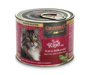 Leonardo scatoletta per gatti - manzo, selvaggina & patate dolci 200 g