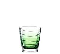 Leonardo Vario Struttura 026840 - Bicchiere per acqua lavabile in lavastoviglie, in vetro, vetro colorato, 250 ml, colore: Verde