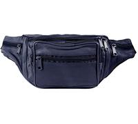 LEONARDO VERRELLI Marsupio unisex in pelle 3900040, Blu, Marsupio