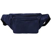 LEONARDO VERRELLI Marsupio unisex in pelle 3900041 (blu scuro), blu scuro, unità, blu scuro, unidad