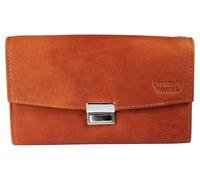 LEONARDO VERRELLI Portafoglio da cameriere unisex in vera pelle bovina, 17 x 10,5 x 4 cm, 3000499, cognac, 17 cm x 10,3 cm x 4,2 cm, Classico