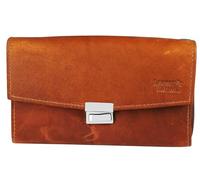 LEONARDO VERRELLI Portafoglio da cameriere unisex in vera pelle bovina, 17 x 10,5 x 4 cm, 3000499, marrone, 17 cm x 10,3 cm x 4,2 cm, Classico