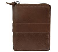 LEONARDO VERRELLI Portafoglio da donna in vera pelle RFID Safe 12,5 x 10 cm 3000092, marrone, Casual