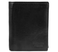 LEONARDO VERRELLI Portafoglio da uomo in vera pelle, RFID, 10 x 12 cm, formato verticale 3000302, Nero , 10x12, Portafoglio RFID