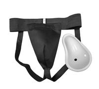 LEONARK Attrezzatura Sportiva da Scherma Jockstrap Sospensorio Protettore della Coppa inguinale Maschile Sostenitori Atletici per Gli Uomini con Coppa per Hema (S)
