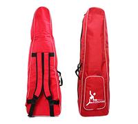 LEONARK Borsa Ruota con Barra di Traino per Spada e Lamina di Spada - Custodia per Trolley per Spada e Tuta da Scherma - Borsa di stoccaggio per schermidori per Adulti e Bambini (Red A)