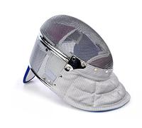 LEONARK Maschera per Scherma da sciabola CE 350N Masque National Grade Masque (Grey_Detachable, S)