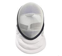 LEONARK Maschera per Scherma Maschere di Protezione certificata CE 350N National Grade Masque - Equipaggiamento Protettivo per Scherma (White, XL)