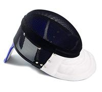 LEONARK Maschera per Scherma Maschere di Protezione certificata CE 350N National Grade Masque - Equipaggiamento Protettivo per Scherma (Detachable Black, XL)