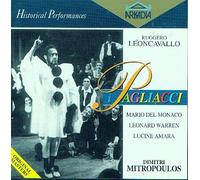 Leoncavallo I Pagliacci ; Del Monaco Warren Amara , Mitropoulos ; Metropolitan Opera , New York , Jan, 3, 1959