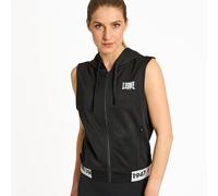 LEONE 1947 ABX212 Smanicato con Cappuccio Stripe 47 Poly French Terry Nero S