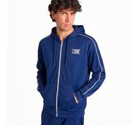 LEONE 1947 ABX307 Felpa con Cappuccio Classic Poly French Terry Blu Marino M