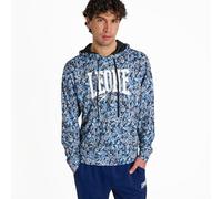 LEONE 1947 ABX408 Felpa con Cappuccio Urban Fighter Poly French Terry Camo Blu XL