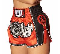 LEONE 1947, Bangkok Pantaloncino Kick-thai, Unisex - Adulto, Rosso, XS, AB754