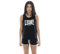 LEONE 1947 Canotta Donna Apparel in Cotone con Grande Logo Metallico Frontale.