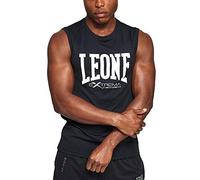 LEONE 1947 ABX103 Smanicato Logo, Nero, S Uomo