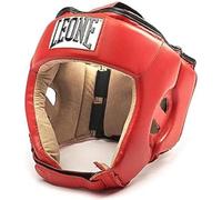 LEONE CASCO PROTETTIVO IN PELLE CONTEST CS400 ROSSO KIXK BOXING BOXE MHUAY TAY