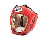 LEONE CASCO PROTETTIVO IN PELLE CONTEST CS400 ROSSO KIXK BOXING BOXE MHUAY TAY